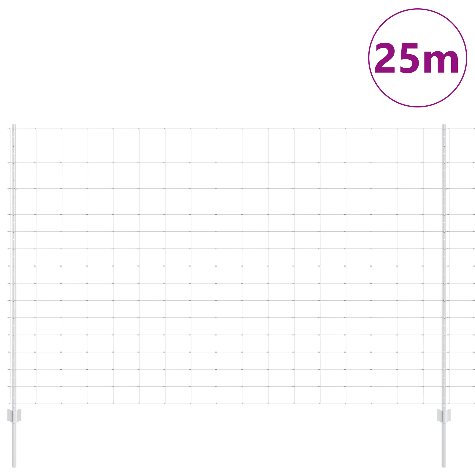 Posti per Recinti  22 pezzi U-Channel 160 cm Acciaio Zincato