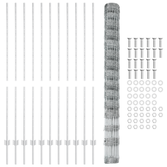 Pali di Recinzione  22 pz U-Channel 160 cm Acciaio Zincato