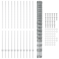 Pali di Recinzione 22 pz U-Channel 160 cm Acciaio Galvanizzato