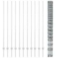Pali di Recinzione 22 pz U-Channel 160 cm Acciaio Galvanizzato
