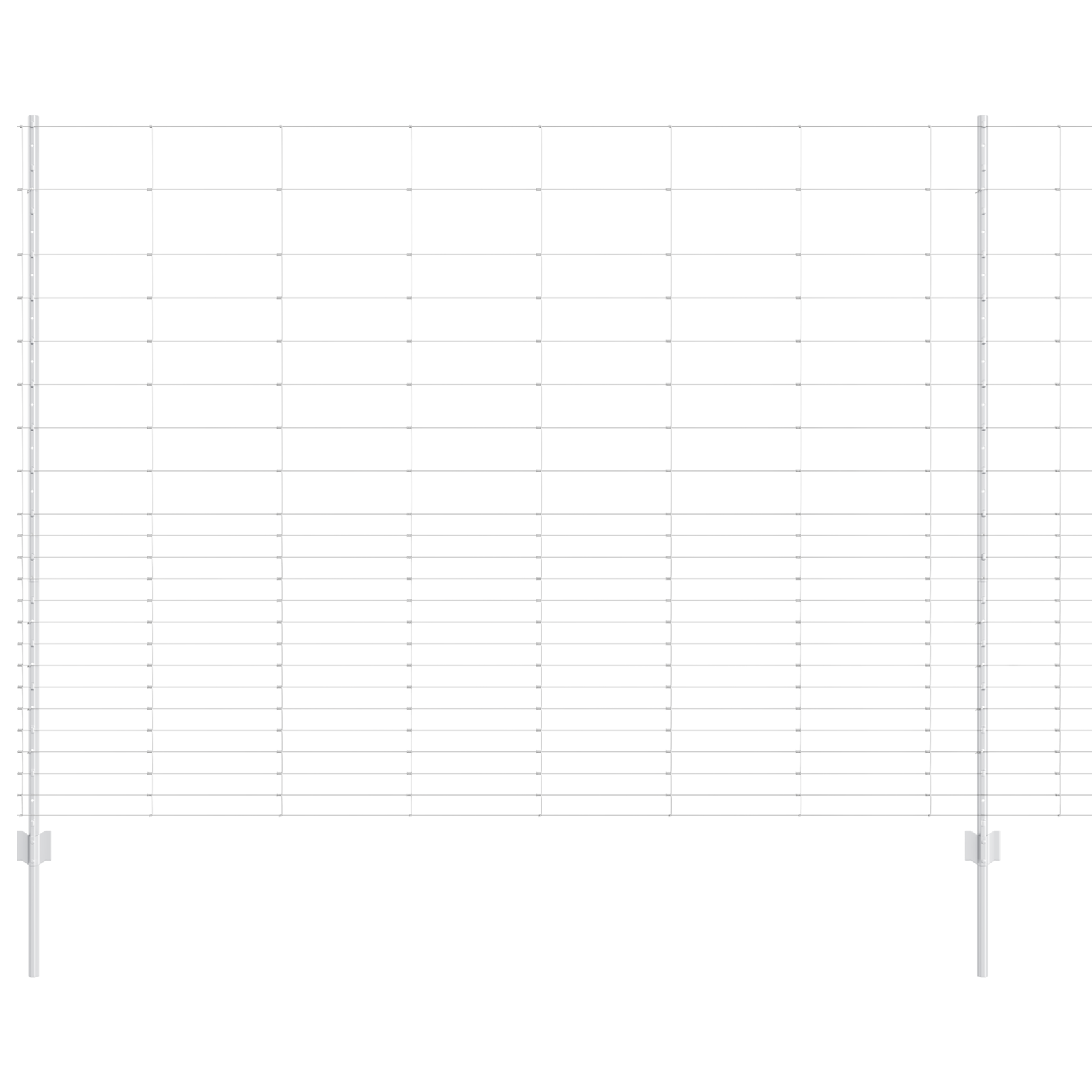 Poste per Recinzione 22 pcs U-Channel 160 cm Acciaio Zincato