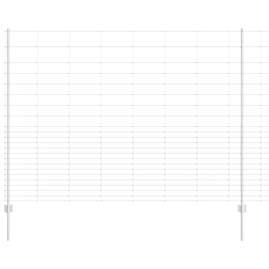 Poste per Recinzione 22 pcs U-Channel 160 cm Acciaio Zincato