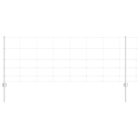 Pali della recinzione  11 pz U-Channel 80 cm Acciaio zincato