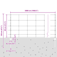Pali della recinzione  11 pz U-Channel 80 cm Acciaio zincato