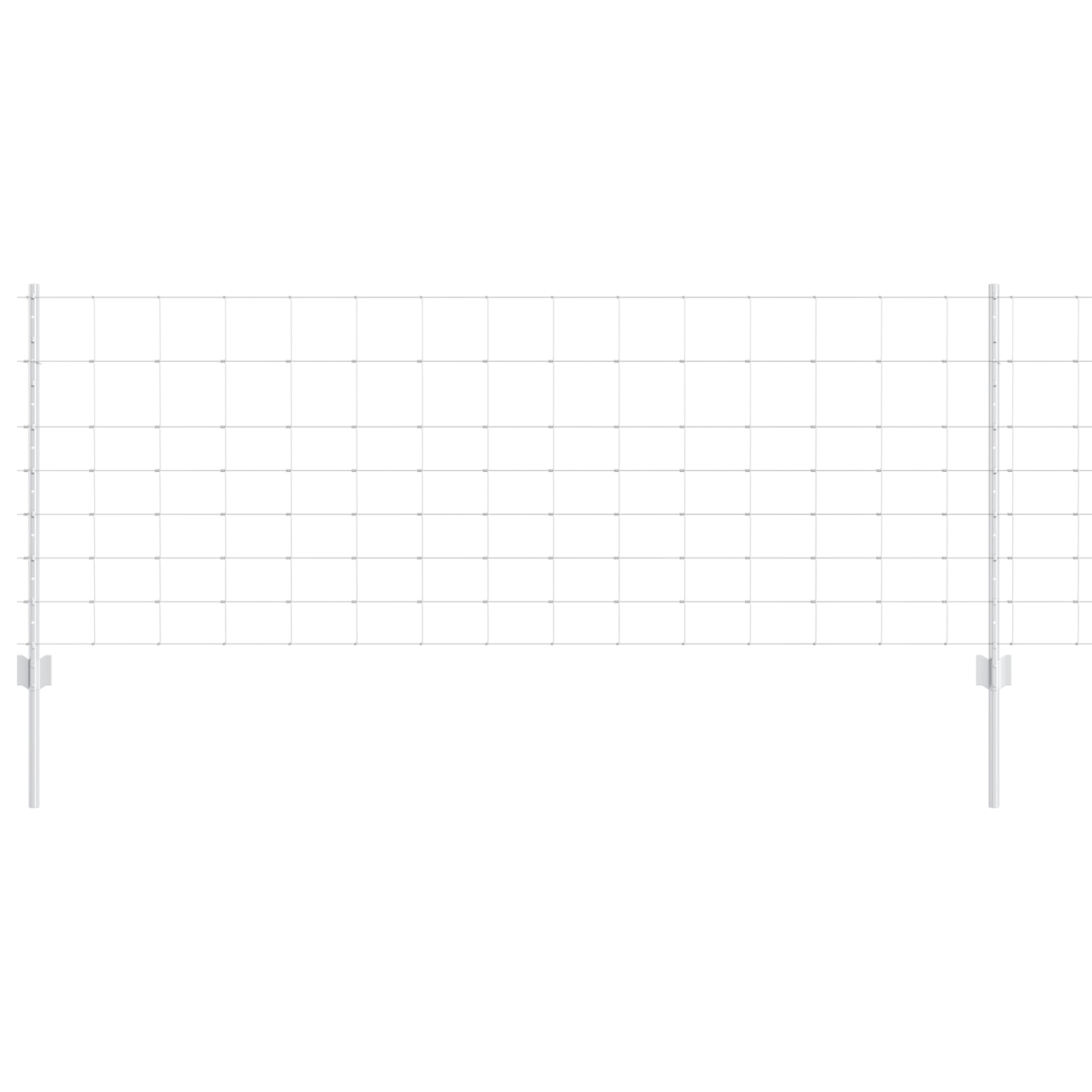 Pali di Recinzione  11 pz U-Channel 80 cm Acciaio Zincato