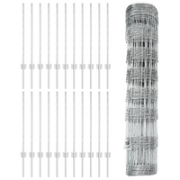 Pali di Recinzione  11 pz U-Channel 80 cm Acciaio Zincato