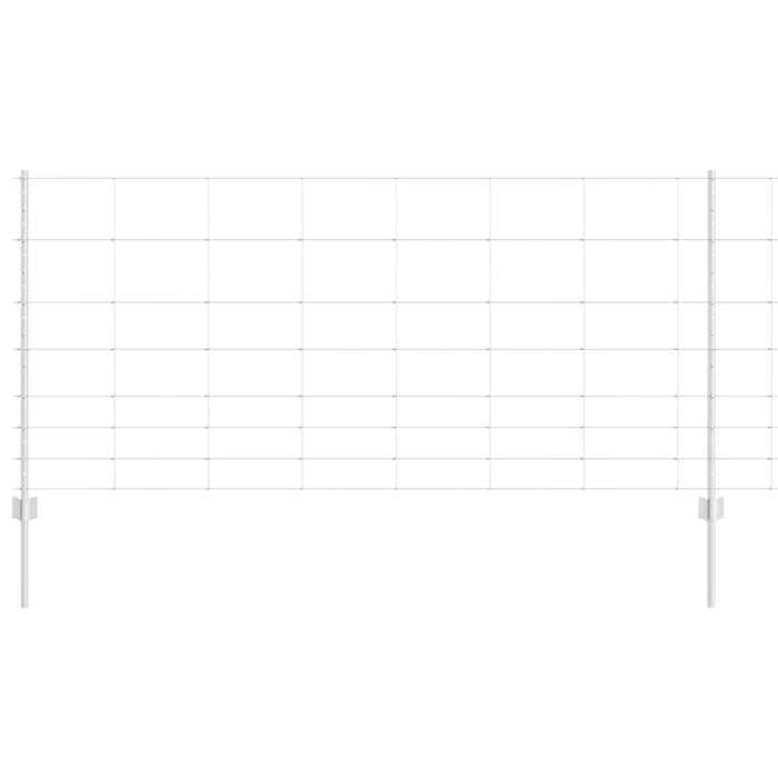 Pali di Recinzione  22 pcs U-Channel 100 cm Acciaio Galvanizzato