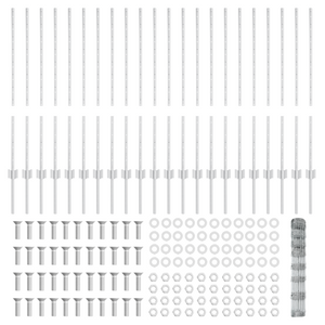 Pali di Recinzione  22 pcs U-Channel 100 cm Acciaio Galvanizzato