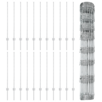 Pali di Recinzione  22 pcs U-Channel 100 cm Acciaio Galvanizzato