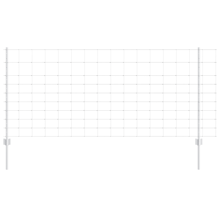 Posto per Recinzione  22 pz U-Channel 100 cm Acciaio Zincato