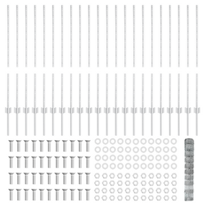 Paletti per Recinzione  22 pz U-Channel 100 cm Acciaio Zincato