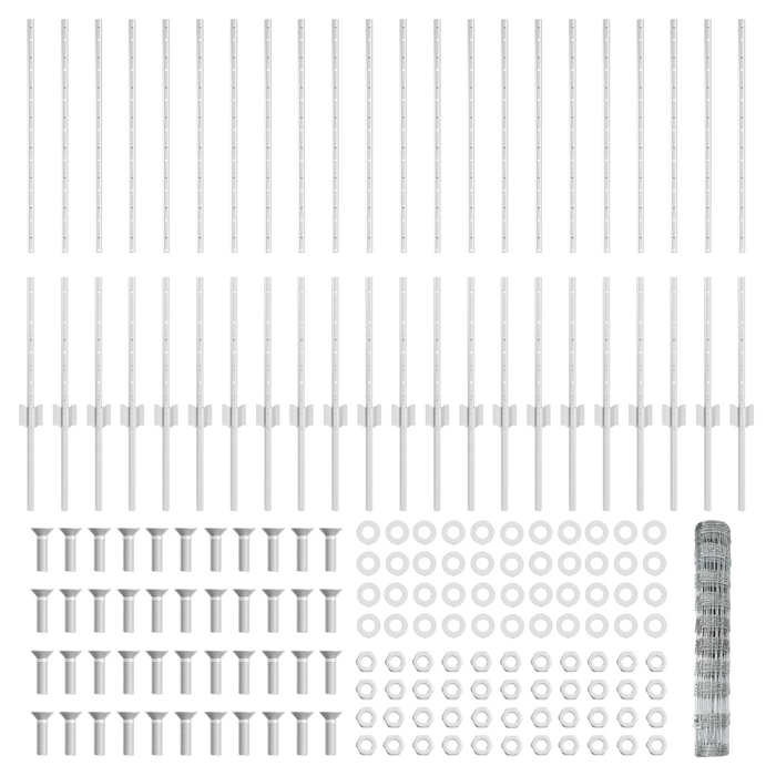Paletti per Recinzione  22 pz U-Channel 100 cm Acciaio Zincato