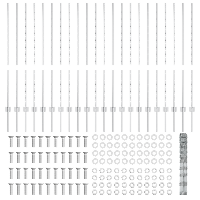 Pali di Recinzione  22 pcs U-Channel 120 cm Acciaio Galvanizzato