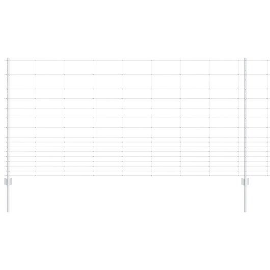 Pali per Recinzione 22 pz U-Channel 120 cm Acciaio Zincato