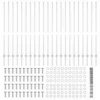 Post di Recinzione  22 pezzi U-Channel 140 cm Acciaio Zincato