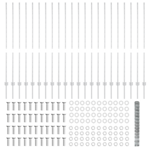 22 pezzi Poste a U per Recinzione 140 cm Acciaio Galvanizzato