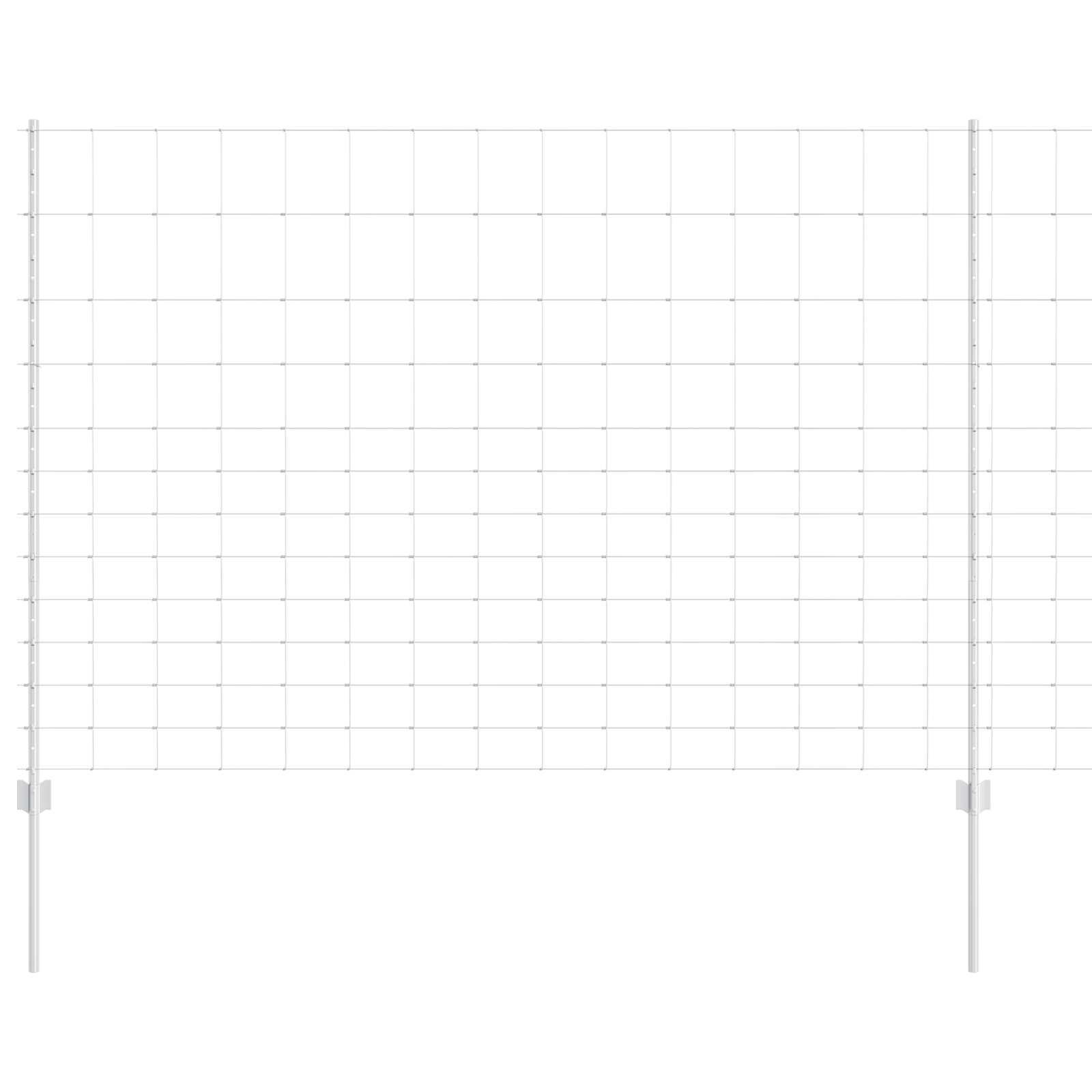 Posti per Recinzione  22 pcs U-Channel 150 cm Acciaio Zincato