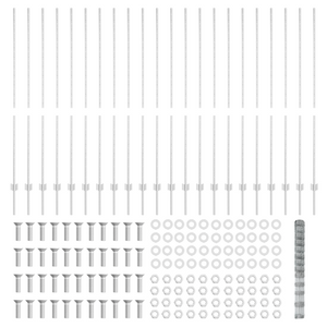 Posti per Recinzione  22 pcs U-Channel 150 cm Acciaio Zincato