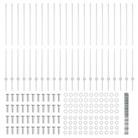 Pali di Recinzione  22 pcs U-Channel 150 cm Acciaio Zincato