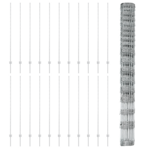 Pali di Recinzione  22 pcs U-Channel 150 cm Acciaio Zincato
