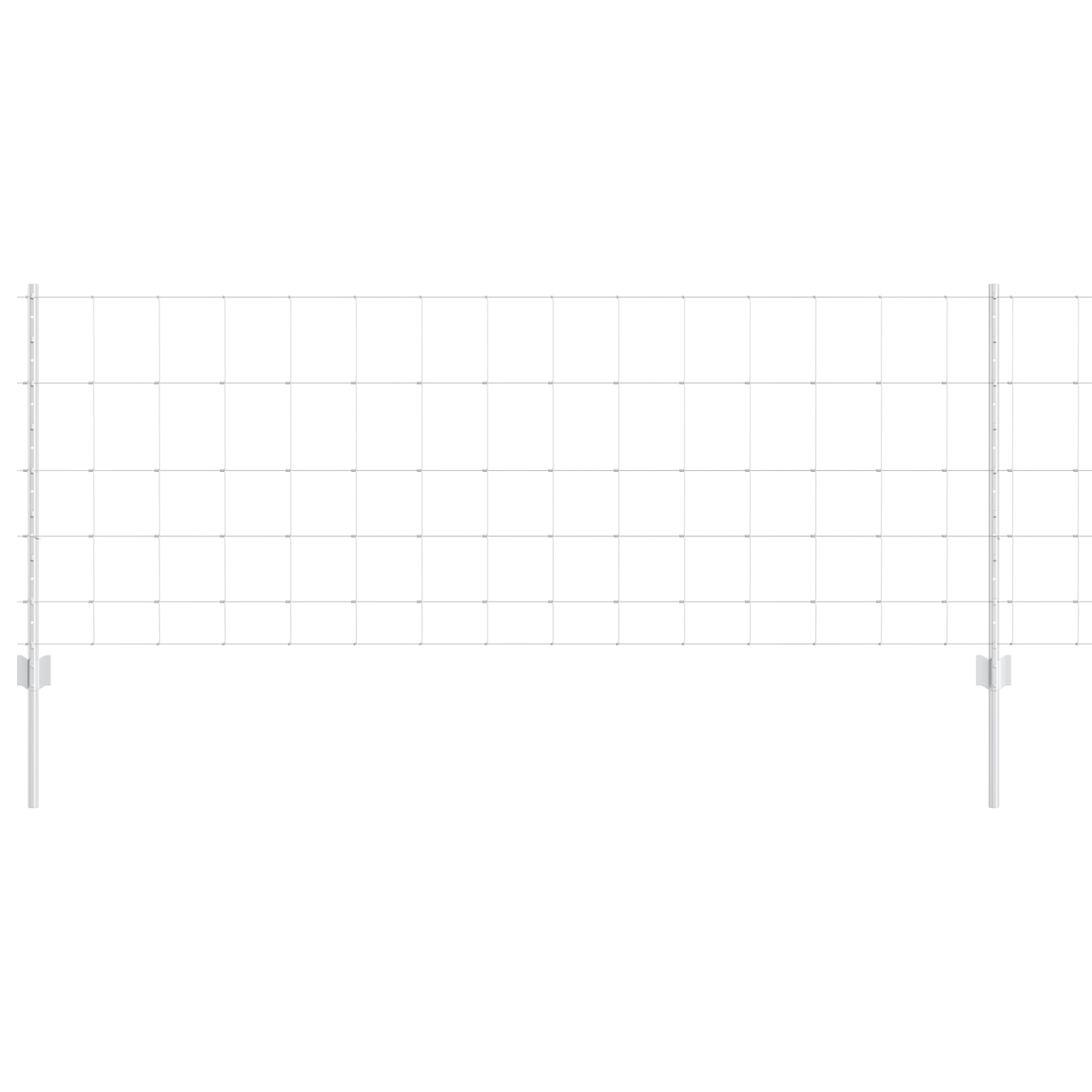 Pali di Recinzione  11 pz U-Channel 80 cm in Acciaio Zincato