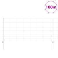 Posti per Recinzione  22 pz U-Channel 100 cm Acciaio Zincato