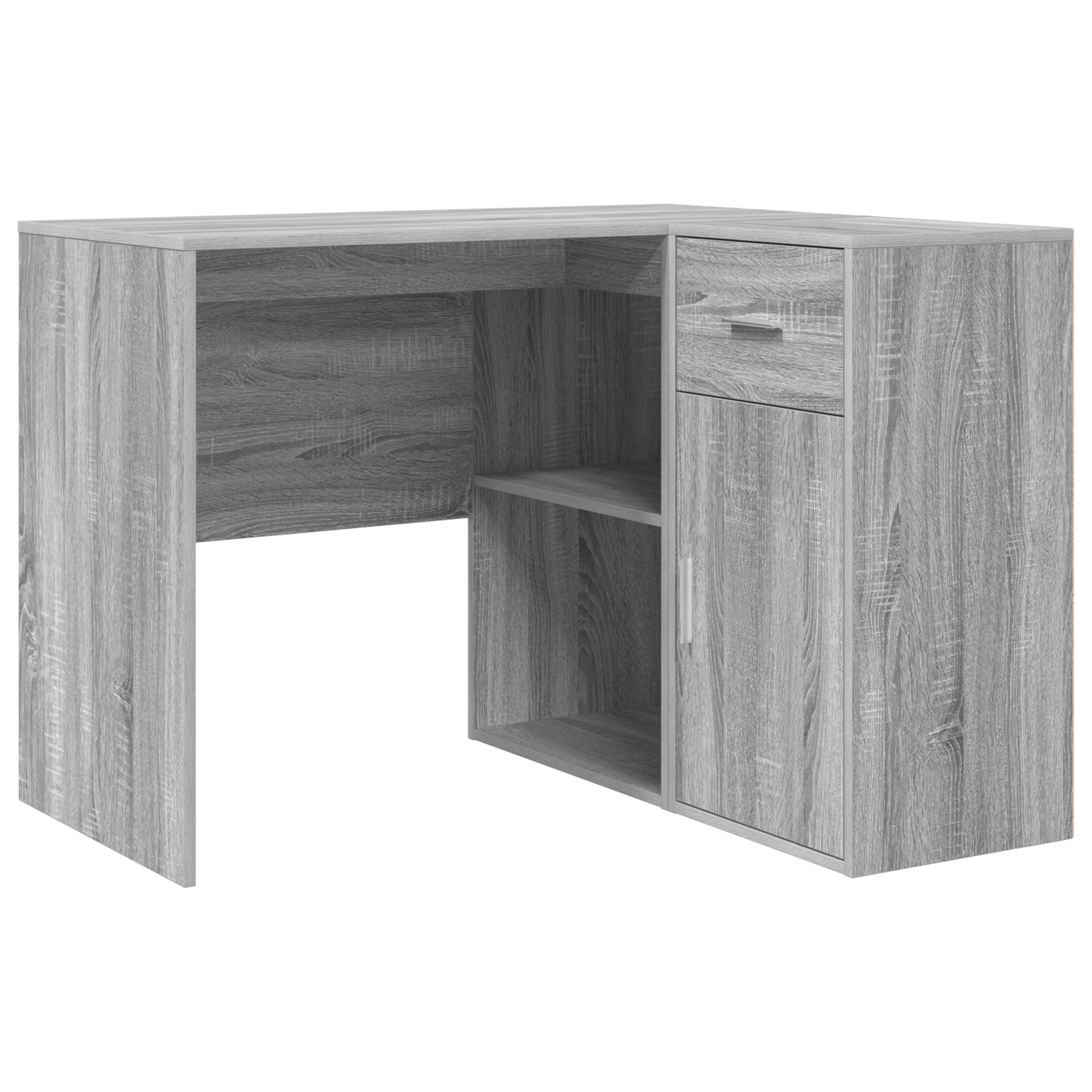 Scrivania Angolare Grigia Sonoma 102x88x75 cm Legno ingegnerizzato