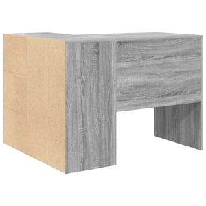 Scrivania Angolare Grigia Sonoma 102x88x75 cm Legno ingegnerizzato