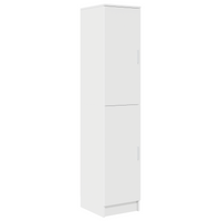 Scrivania con Spazio di Archiviazione Bianco Legno Ingegnerizzato