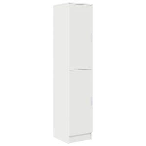 Scrivania con Spazio di Archiviazione Bianco Legno Ingegnerizzato