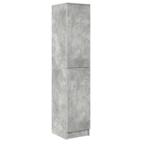 Scrivania con Storage Grigio Cemento Legno Ingegnerizzato