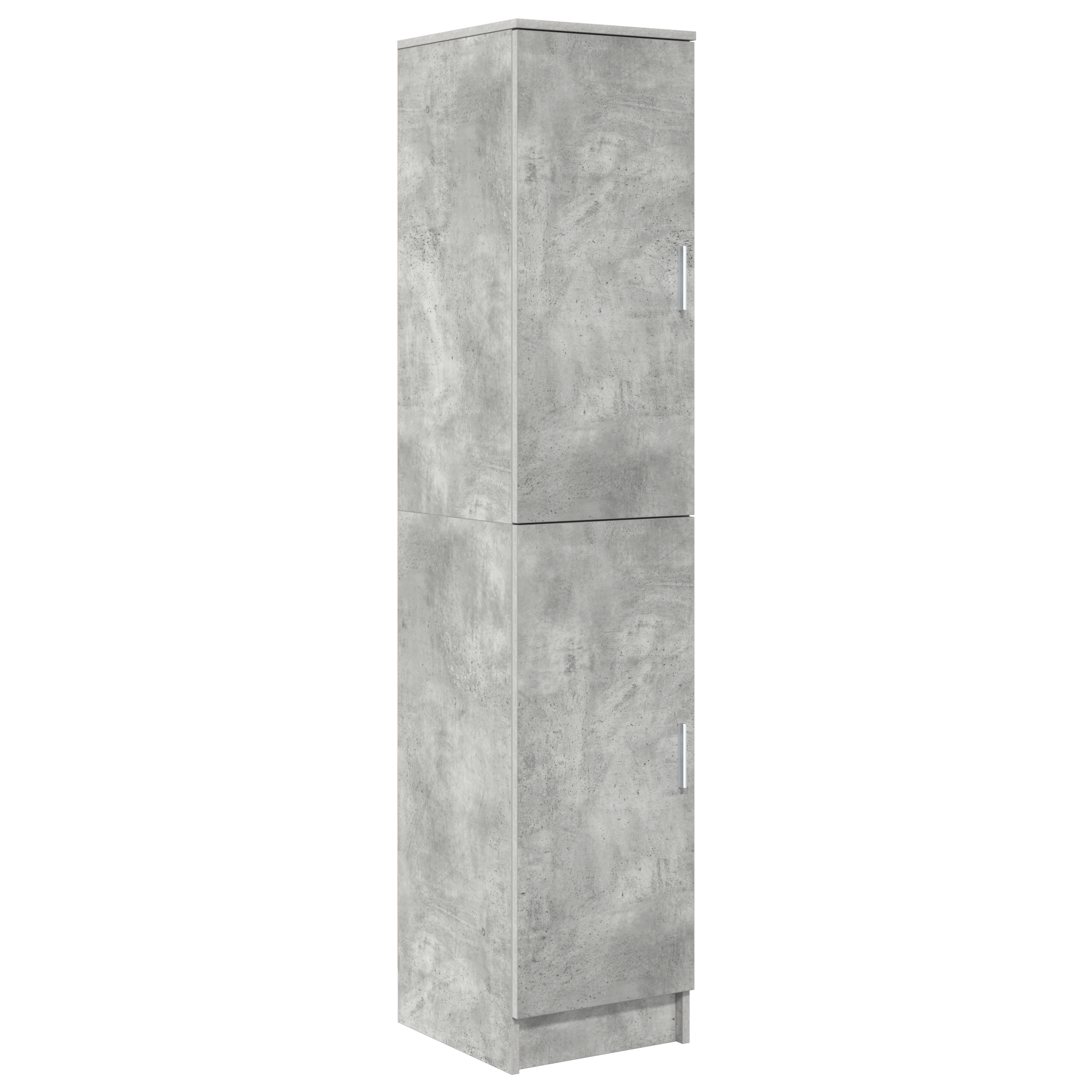 Scrivania con Storage Grigio Cemento Legno Ingegnerizzato