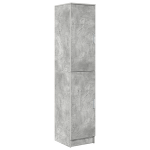 Scrivania con Storage Grigio Cemento Legno Ingegnerizzato