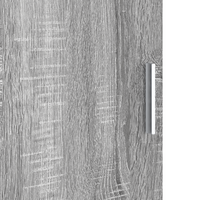 Scrivania con Spazio di Archiviazione Grigio Sonoma Legno Ingegnerizzato