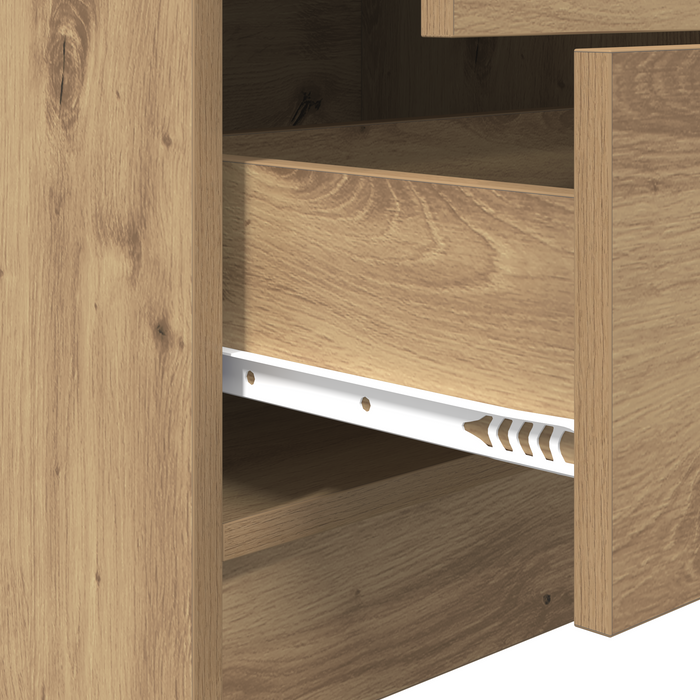 Scrivania con Storage Rovere Artigianale Legno Ingengerizzato