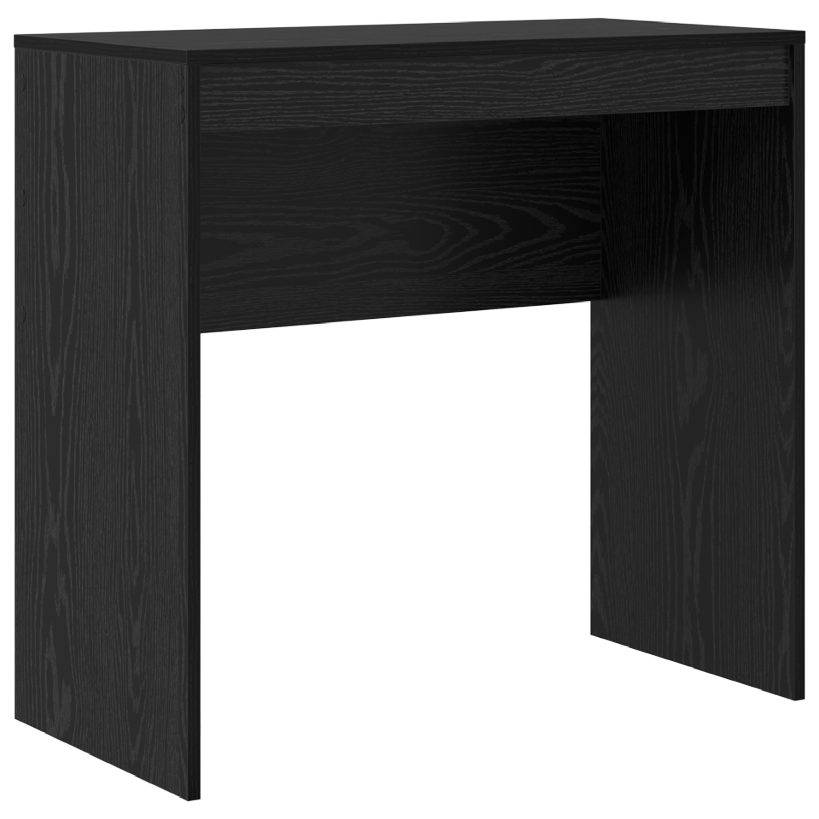 Scrivania con Storage Faggio Nero Legno Ingegnerizzato