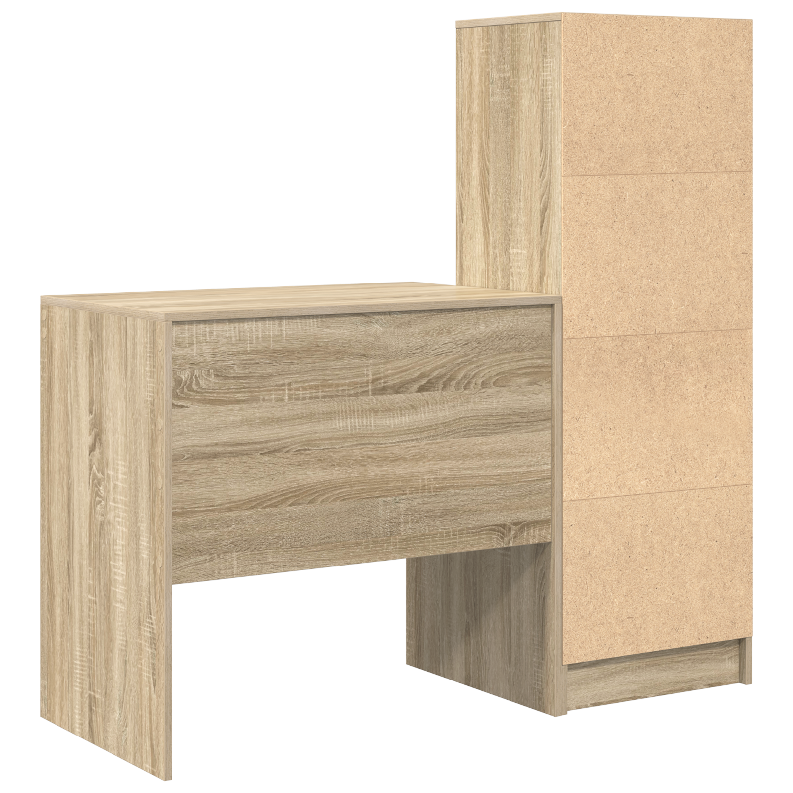 Scrivania  con spazio di archiviazione Rovere Sonoma Legno ingegnerizzato