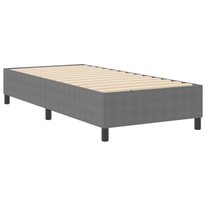 Letto a Rete Grigio Chiaro 80x200 cm Tessuto a Coste