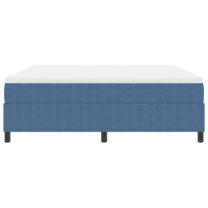 Letto a Balza con Materasso Blu Super King Tessuto in Corduroy