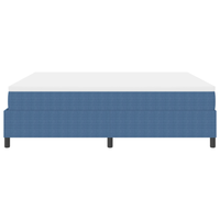 Letto a Balza con Materasso Blu Super King Tessuto in Corduroy