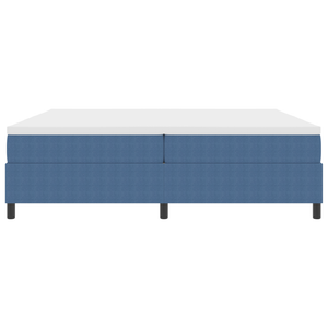 Letto con Box Spring Blu 200x200 cm Tessuto in Corduroy