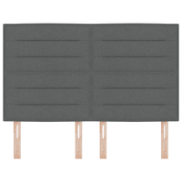 Testiera Design Lines Grigia Scura 140 cm Tessuto