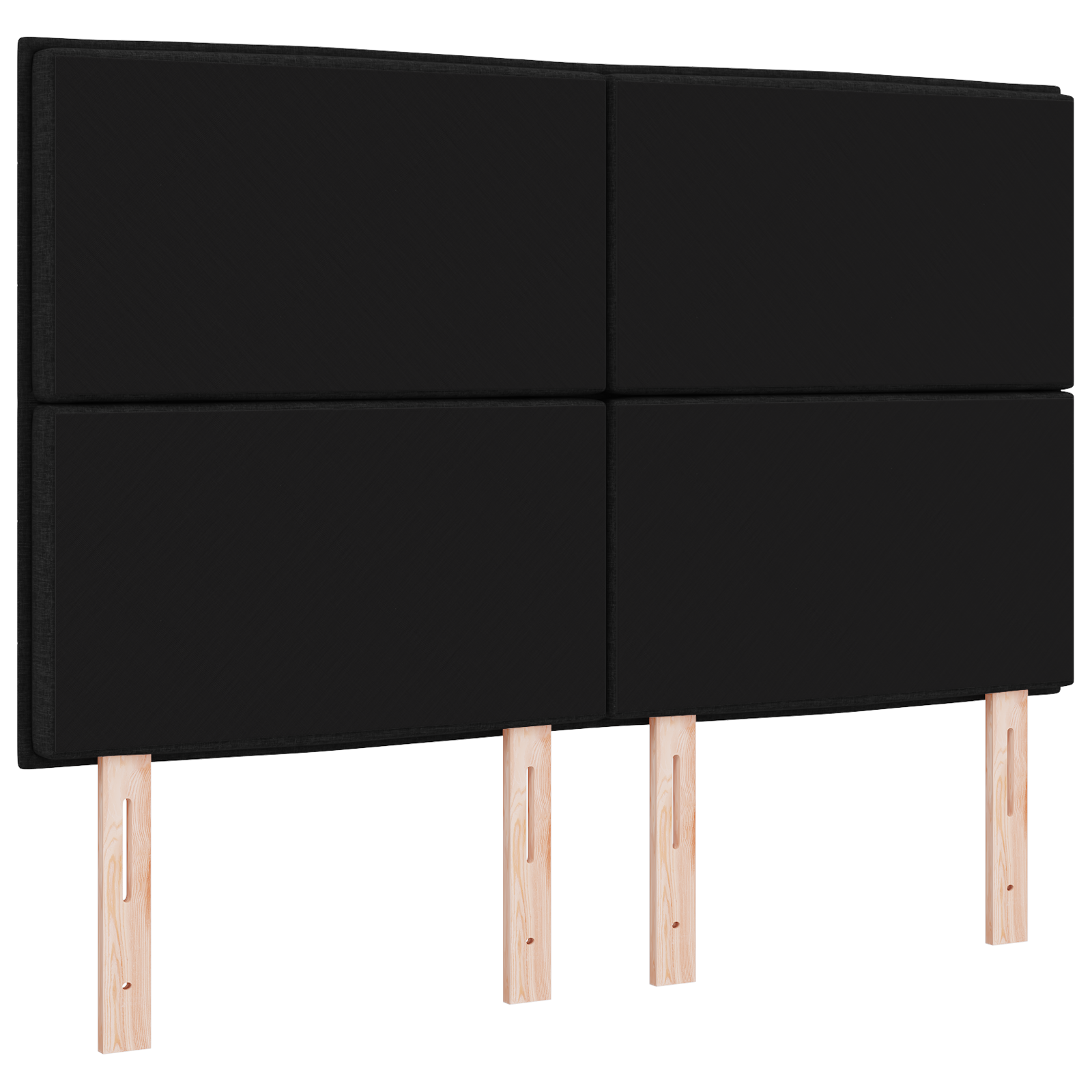 Testiera Design Linee Nera 140 cm Tessuto