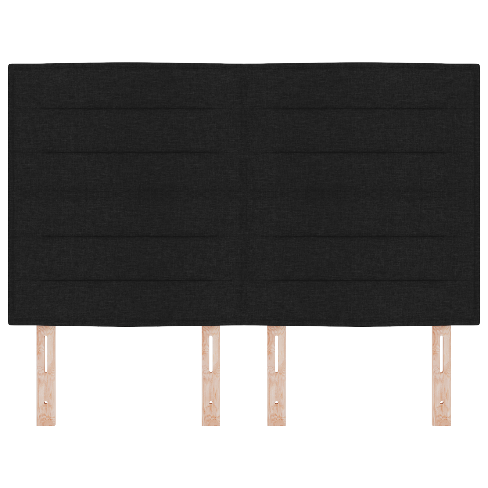 Testiera Design Linee Nera 140 cm Tessuto