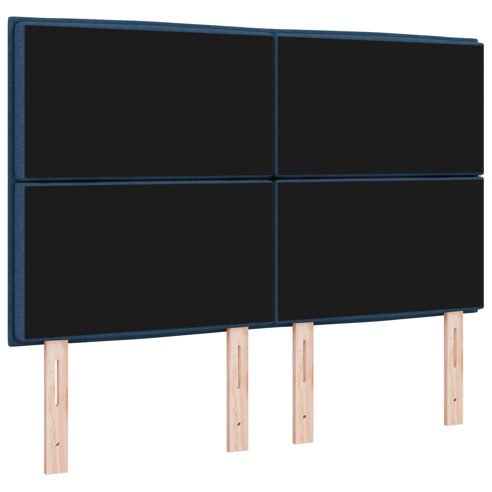 Testiera design a righe Blu 160 cm Tessuto