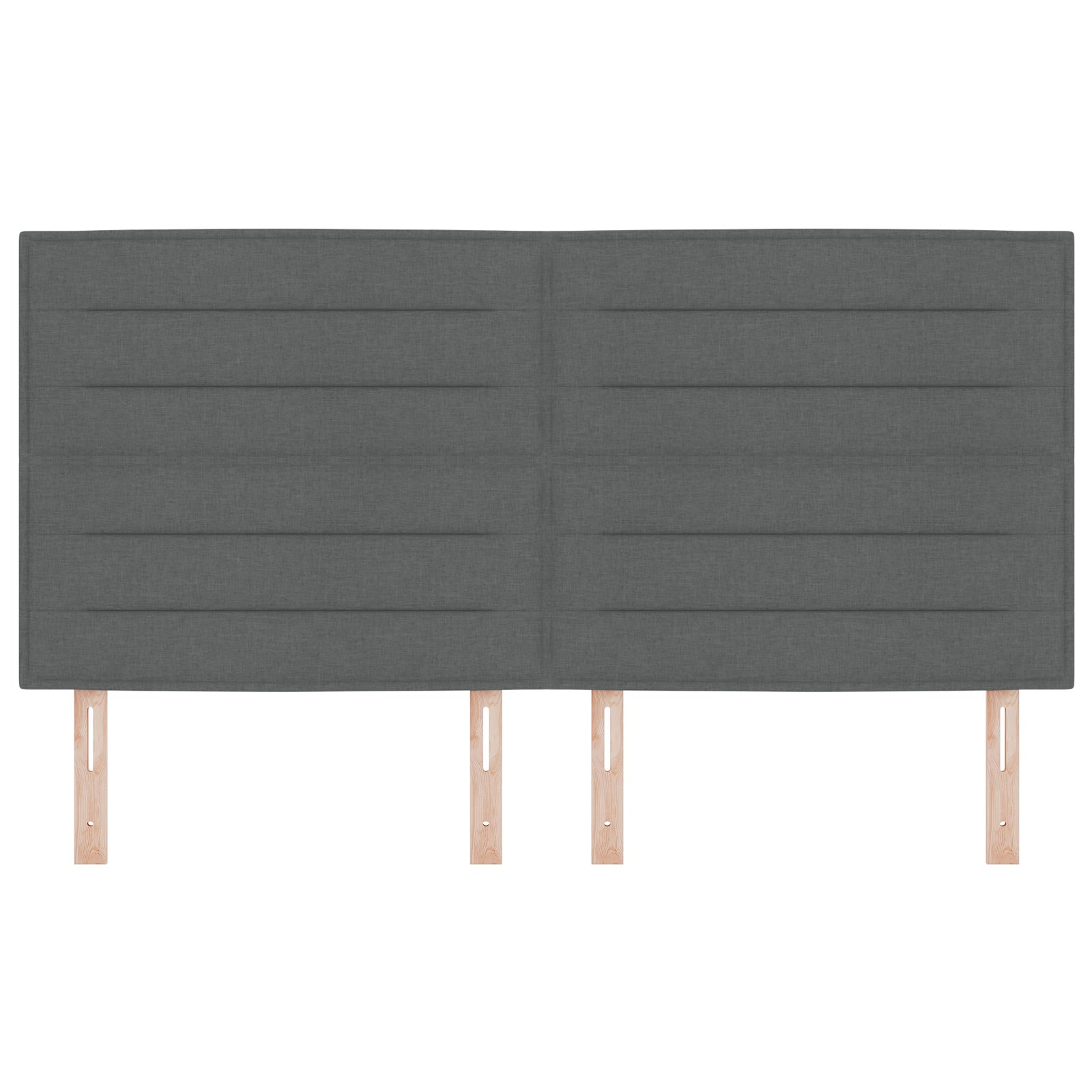 Testiera Design Lines Grigio Scuro 180 cm Tessuto