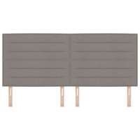 Testiera Design Linee Tortora 200 cm Tessuto