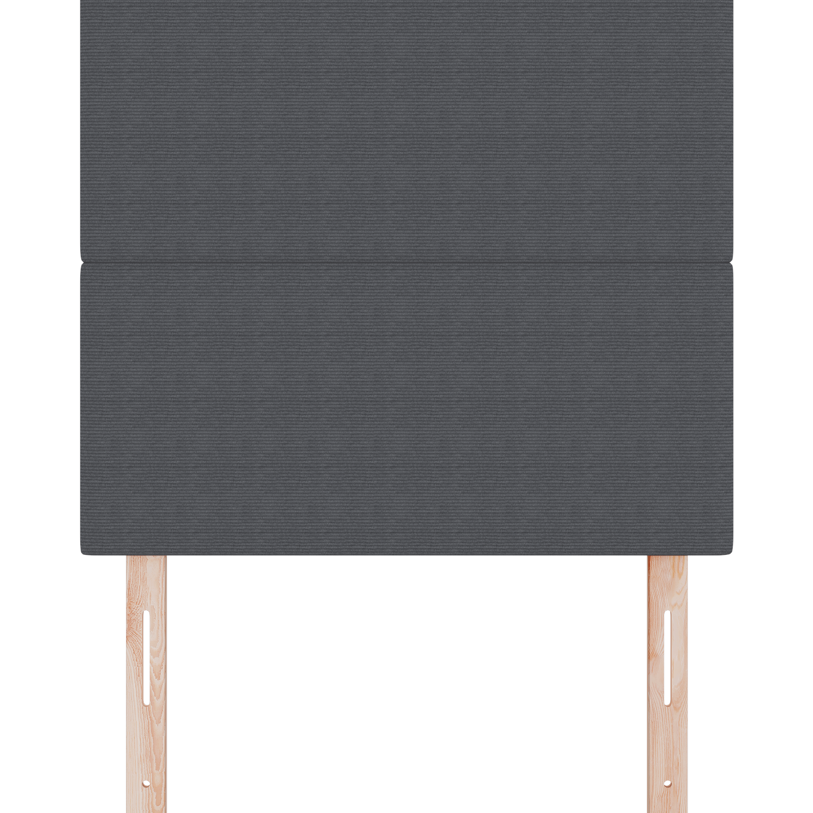 Testiera  Design Semplice Grigio Scuro 100 cm Tessuto Corduroy