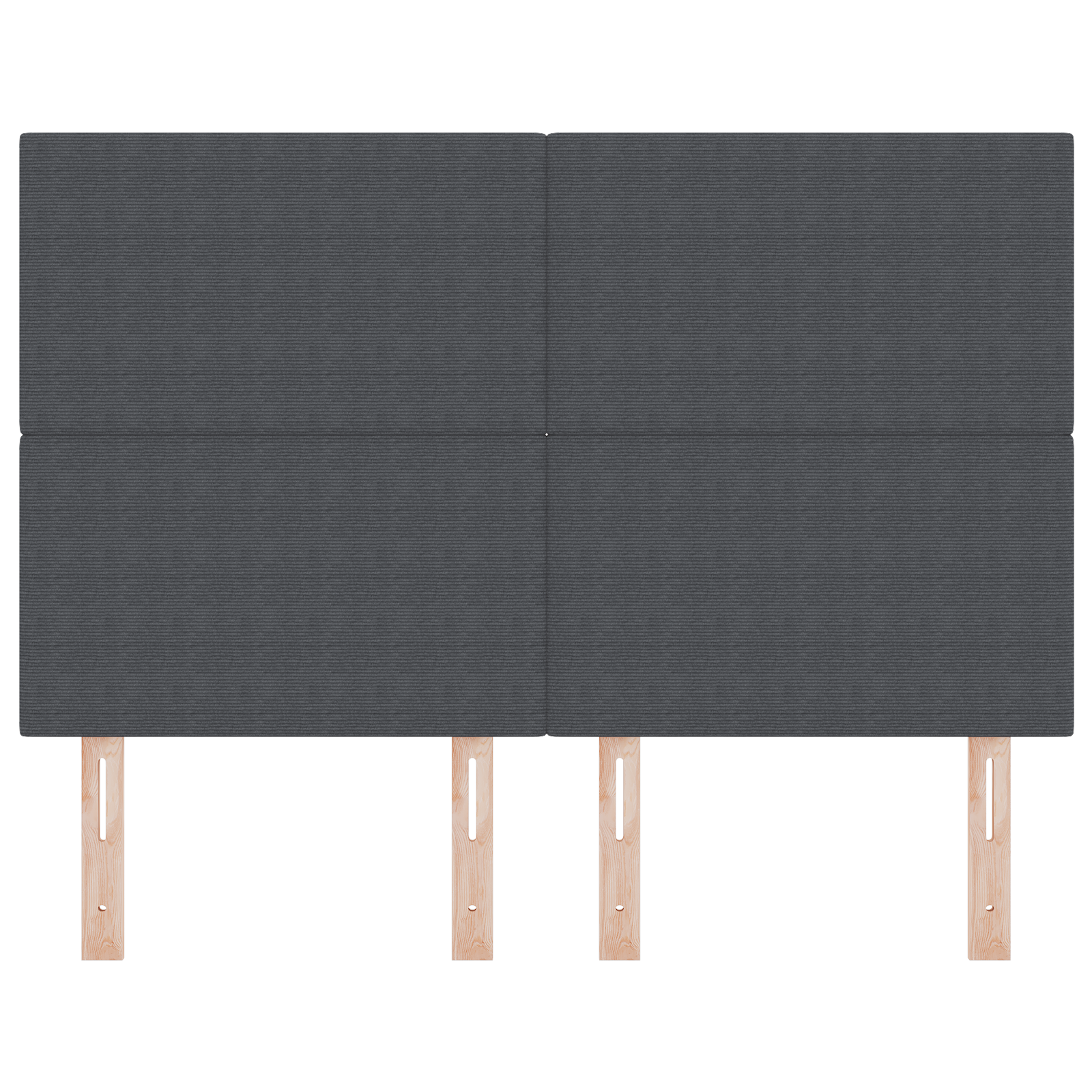 Testiera  Design Semplice Grigio Scuro 140 cm Tessuto Corduroy