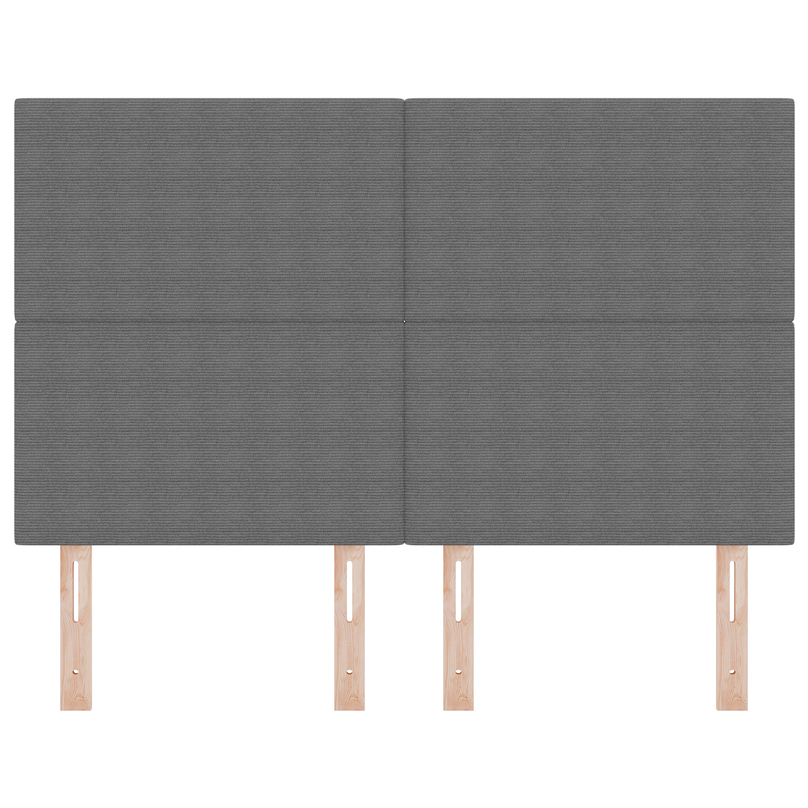 Testiera Design Semplice Grigio Chiaro 160 cm Tessuto Corduroy